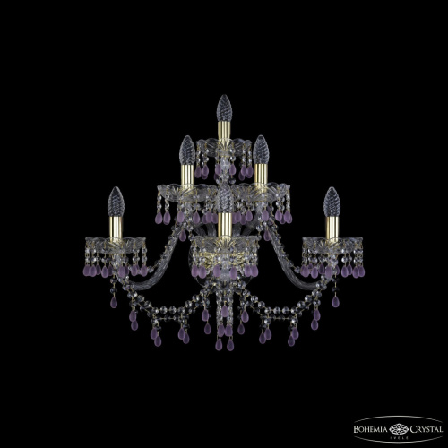 Бра хрустальные 1410B/3+2+1/240/XL G V7010 Bohemia Ivele Crystal (Богемия Ивеле Кристалл)