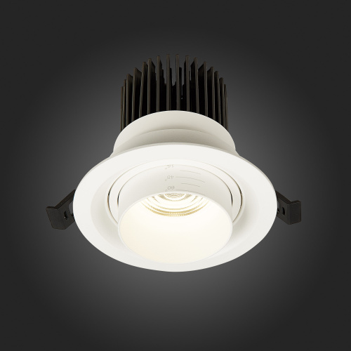 ST701.548.12 Св-к встр. Zoom Белый LED 1*12W 4000K 960Lm Ra90 15°-60° IP20 D115xH95 170-240V Встраиваемые светильники фото 6