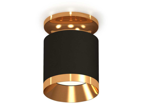 Комплект накладного светильника Ambrella light Techno Spot XS7402101 SBK/PYG черный песок/золото желтое полированное (N7929, C7402, N7034) фото 4