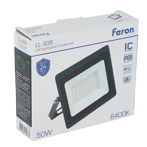 Светодиодный прожектор Feron LL-935 IP65 50W 6400K фото 8