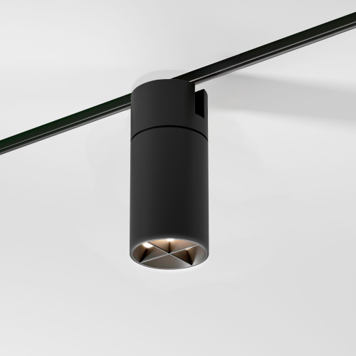 Slim Magnetic Трековый светильник с инновационной антибликовой решеткой 13W 4000K Kars черный 85524/01 фото 2