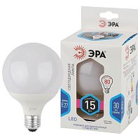 Лампа светодиодная ЭРА E27 15W 4000K матовая LED G90-15W-4000K-E27 Б0049078