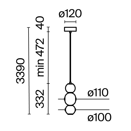 Подвесной светильник Maytoni MOD273PL-L16CH3K фото 14
