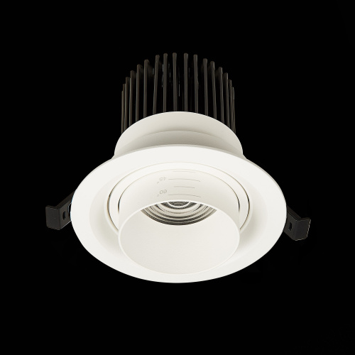ST701.548.12 Св-к встр. Zoom Белый LED 1*12W 4000K 960Lm Ra90 15°-60° IP20 D115xH95 170-240V Встраиваемые светильники фото 4