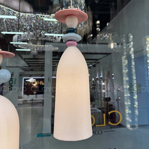 Подвесной светильник Cloyd LOTTIE-E P1 / Ø10 см - керамика - золото (арт.11893) фото 4