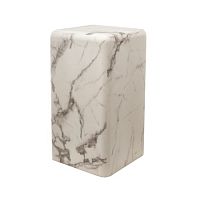 Приставной столик Pillar marble white S