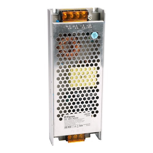 Трансформатор электронный для светодиодной ленты 400W 48V 210*81*30мм IP20 (драйвер), LB049 FERON фото 12