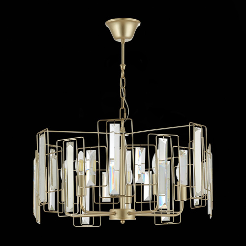 SLE103403-05 Светильник подвесной Шампань/Прозрачный E14 5*40W GIANO фото 8