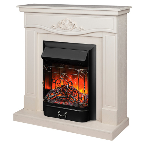 Электрокамин RealFlame Junona WT айвори с очагом Majestic Lux Black фото 2