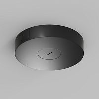 TR5511-BK Накладное основание с возможностью размещения блока питания и подачи питания треку-ремню Belty, серия Base, D260*H50мм, IP20, черный, алюминий