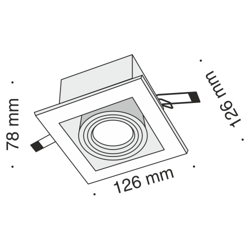Встраиваемый светильник Technical DL008-2-01-S фото 6