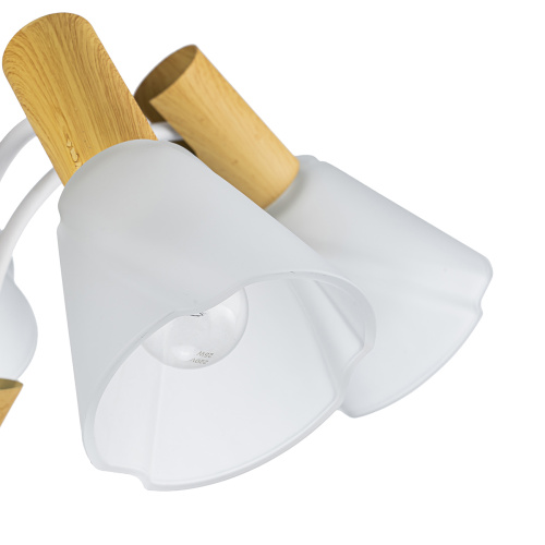 Светильник на штанге Escada 1131/5P E14*40W White/Wood фото 4 Светильник на штанге Escada 1131/5P E14*40W White/Wood фото 4
