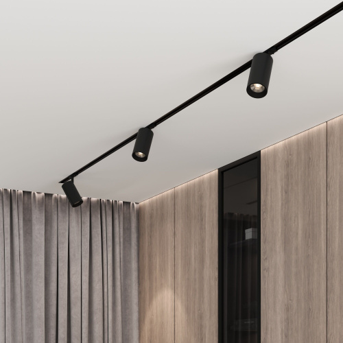 Basic System Comel Трековый поворотный светильник 18W 4200K черный однофазный 85211/01 фото 3