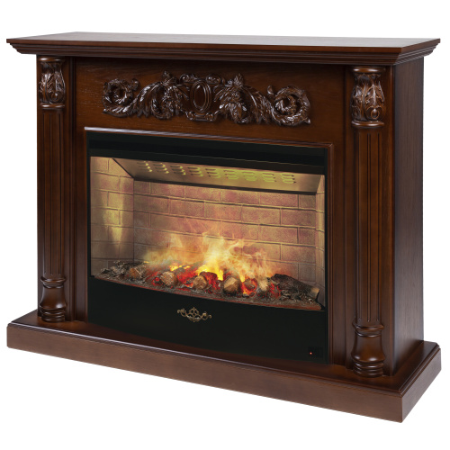 Каминокомплект SALFORD/ОЛИВА Светлый орех с очагом Электроочаг FIRESTAR/ФАЕРСТАР 33 фото 3