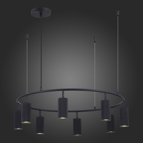 SL1213.403.08 Светильник подвесной ST-Luce Черный/Черный GU10 8*5W 4000K KENDO фото 5