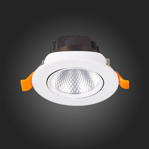 ST211.538.06.24 Св-к встр. Белый LED 1*6W 3000K 480Lm Ra80 24° IP20 D86xH50 220-240V Встраиваемые светильники фото 6