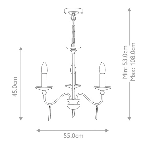 Люстра Elstead Interior, Арт. FP3-POL-NICKEL фото 7 Люстра Elstead Interior, Арт. FP3-POL-NICKEL фото 7