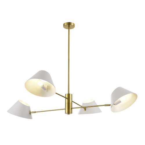 SLE1253-353-04 Светильник подвесной Латунь/Белый E14 4*60W NORBI фото 5