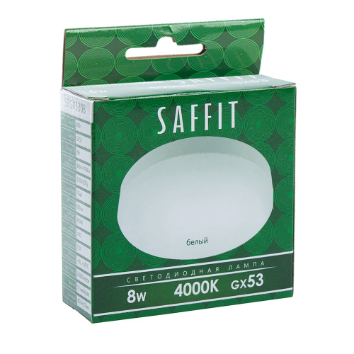Лампа светодиодная SAFFIT SBGX5308 GX53 8W 230V 4000K фото 3