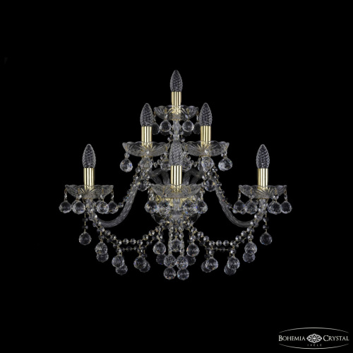 Бра хрустальные 1409B/3+2+1/240/XL G Бра хрустальные 1409B/3+2+1/240/XL G