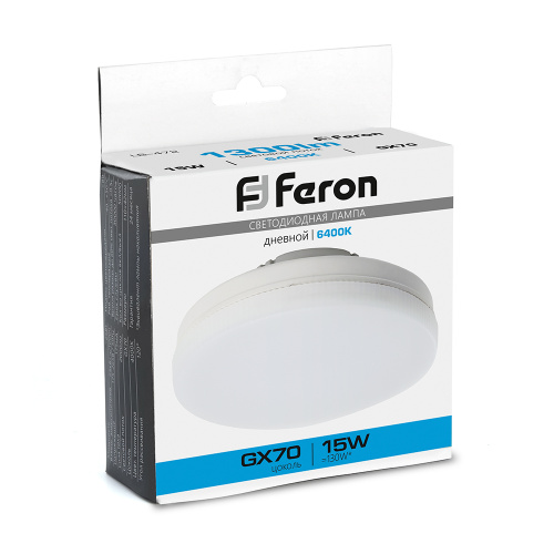 Лампа светодиодная Feron LB-472 GX70 15W 175-265V 6400K фото 4
