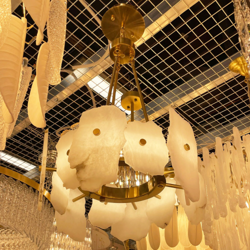 Люстра Cloyd KNOSS-A C1 / Ø45 см - алебастр - латунь (арт.10918) фото 2