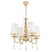 Хрустальная подвесная люстра Lumina Deco Fabione LDP 1200-4 F.GD