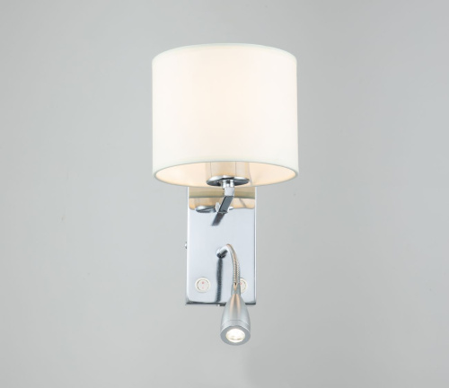 Настенный светильник Escada 552/A LED*1W+E27*60W Chrome/White фото 3
