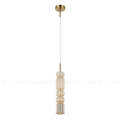 Подвесной светильник Cloyd HOW P1 / выс. 39 см - латунь - шампань (арт.11606)