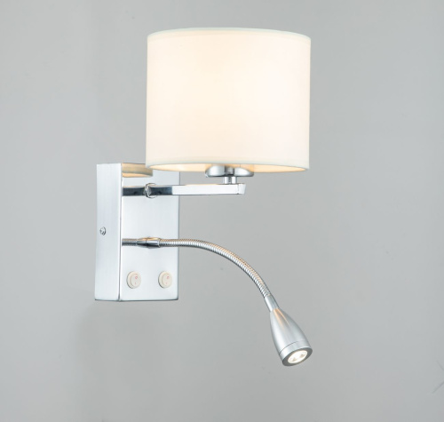 Настенный светильник Escada 552/A LED*1W+E27*60W Chrome/White фото 2