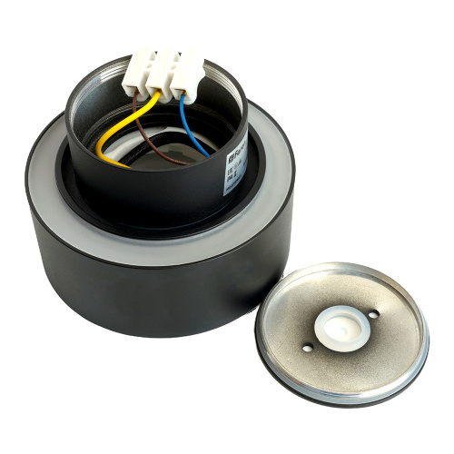 Светильник потолочный Feron HL367 Barrel AURA 12W, 230V, GX53, чёрный IP44 фото 8