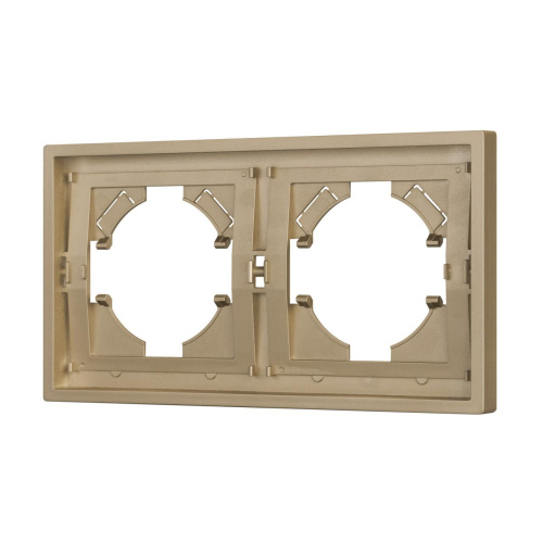 Рамка пластиковая FRM-TENDO-SFPL-2-GD Arlight 054647 Рамка пластиковая FRM-TENDO-SFPL-2-GD Arlight 054647