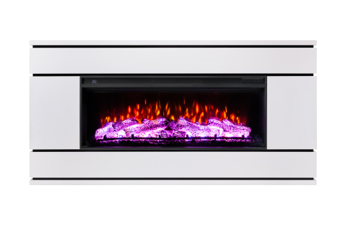 Каминокомплект VEGA/ВЕГА Белый матовый с очагом Электроочаг JOKER/ДЖОКЕР 45 фото 3