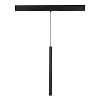 ST683.446.08 Магнитный трековый светильник Черный LED 1*8W 4000K 450Lm Ra90 24° IP20 D30xH500 48V SKYLINE 48