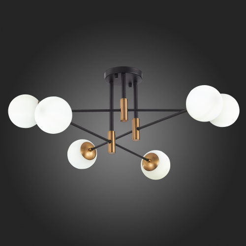 SL1203.402.06 Люстра потолочная ST-Luce Бронза,Черный/Белый E27 6*40W LIMANO фото 3