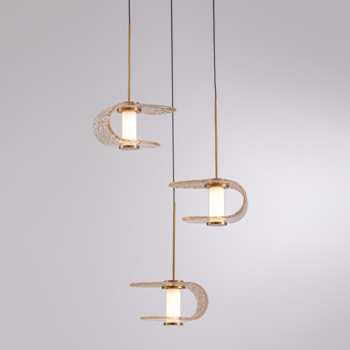 Подвесной светильник MD24020901-3A gold/cognac фото 2