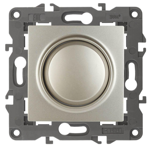 Диммер поворотно-нажимной ЭРА Elegance 400VA 14-4101-04 Б0034342 Диммер поворотно-нажимной ЭРА Elegance 400VA 14-4101-04 Б0034342