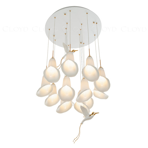 Люстра Cloyd OSANNA C13 / Ø60 см - керамика - белый (арт.11889) фото 3