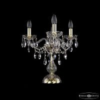 Настольная лампа хрустальная 1415L/3/141-39 G