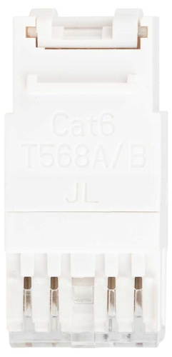 Коннектор ЭРА ОФИС 18-8002-01 RJ45 CAT6 UTP Keystone цвет белый Б0063290 фото 4