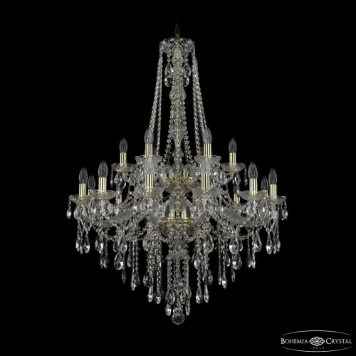 Люстра хрустальная 1415/12+6/300/h-112/2d G Люстра хрустальная 1415/12+6/300/h-112/2d G