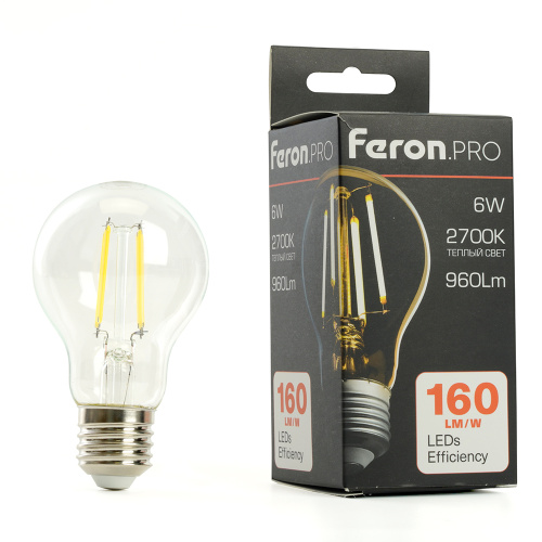 Лампа светодиодная Feron.PRO LB-1106 Шар E27 960LM 6W 175-265V 2700K фото 9