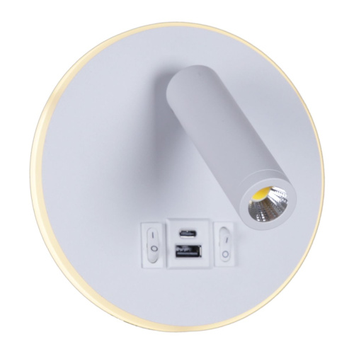 Настенный светодиодный светильник Reluce 86203-9.2-001KT LED12W+USB WT фото 7