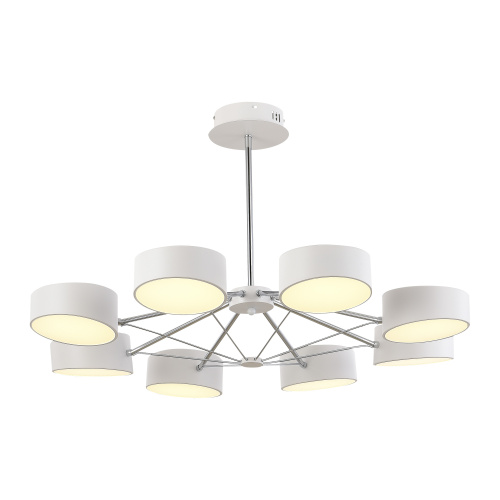 SLE6005-502-08 Светильник потолочный Белый, Хром/Белый LED 8*10W VALLE фото 5