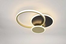 Светильник потолочный светодиодный ЭРА Модерн с ДУ City CLL-1-60-RC BK +GD Б0069756