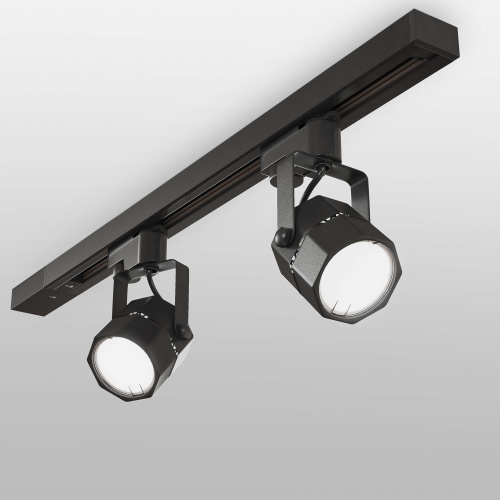 Трековый светильник для однофазного шинопровода Robi GU10 Черный MRL 1004 фото 4