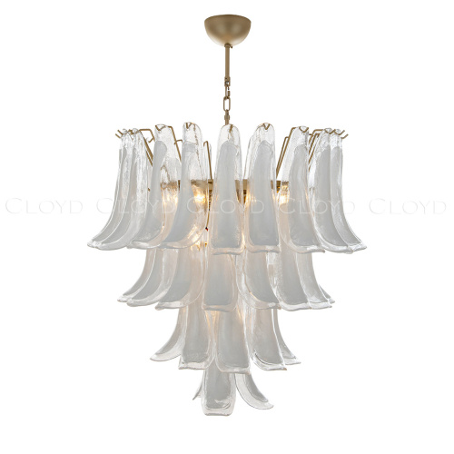 Люстра Cloyd AZORES-B C10 / Ø65 см - латунь светл. - бело-прозрачн.стекло (арт.11652) фото 7