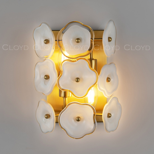 Бра Cloyd EFIOPIA W2 / выс. 28 см - латунь (арт.20393) фото 4