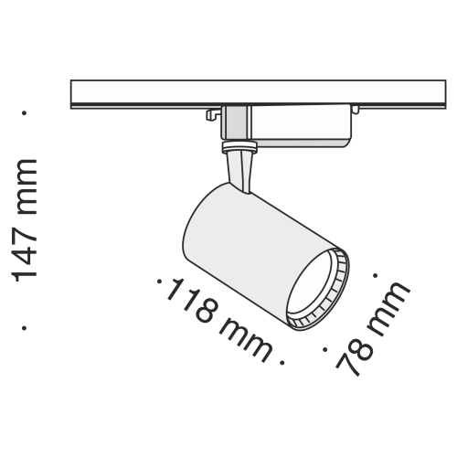 Трековый светильник Technical TR003-1-12W4K-B фото 2