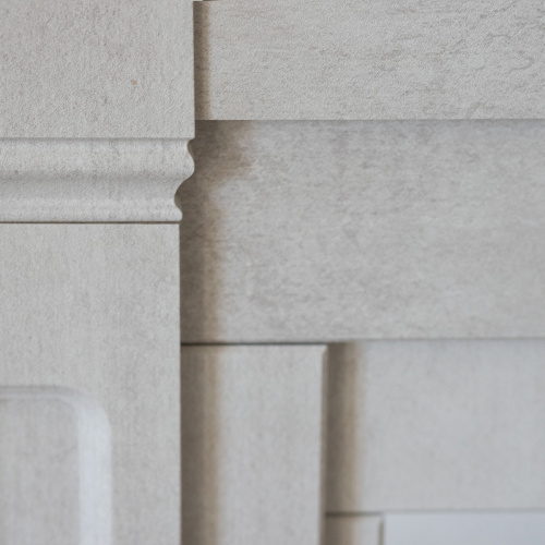 Каминокомплект KELLIE/БРИСТОЛЬ Белый камень с очагом Электроочаг EVRIKA 25.5 фото 4